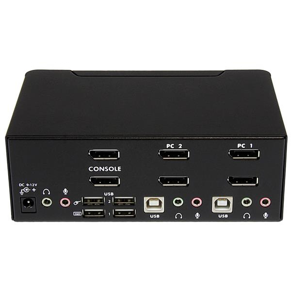 StarTech.com 2-Port DisplayPort Dual-Monitor KVM Switch - 4K 60Hz