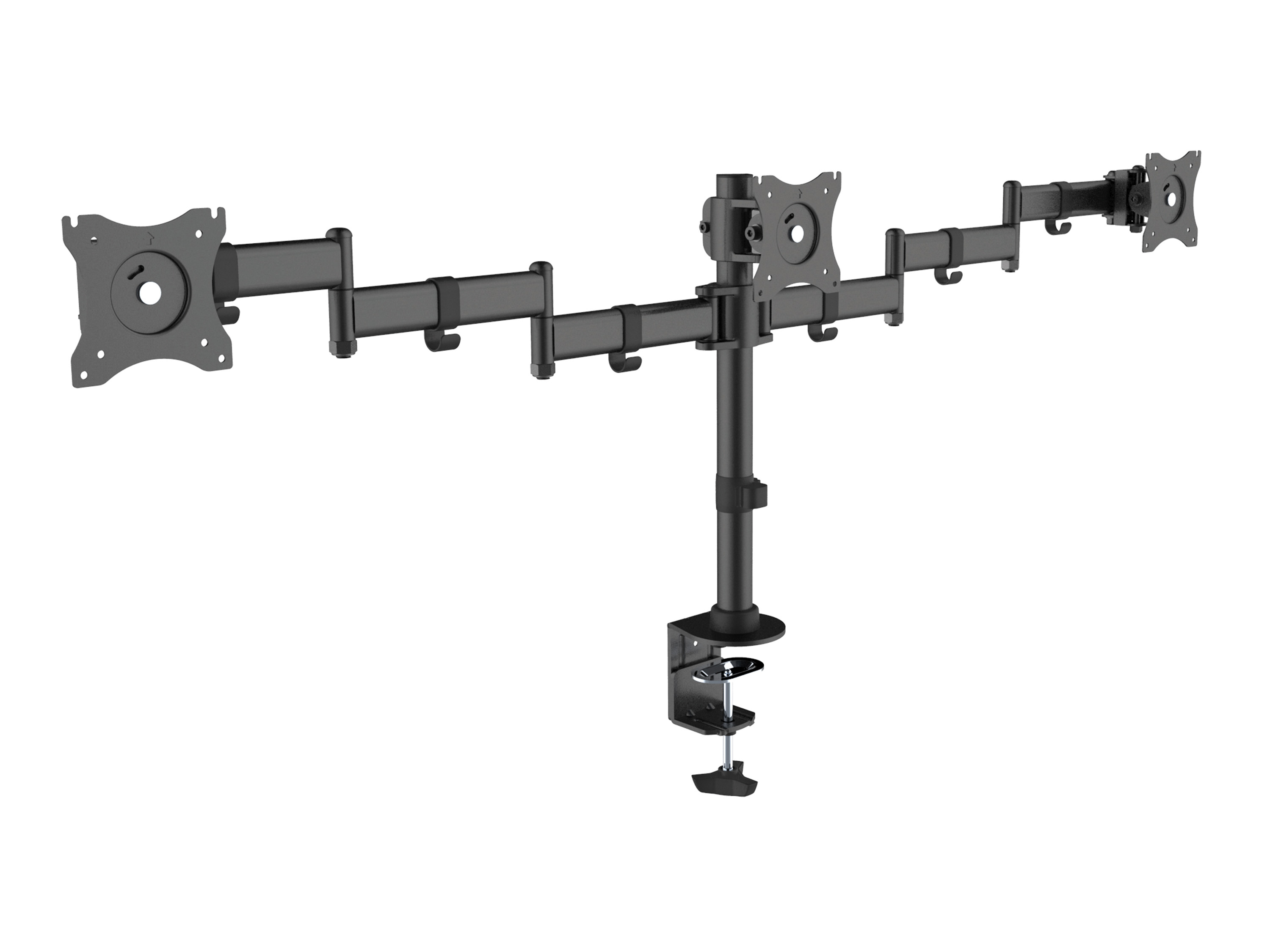 Image of Equip 13"-27" Articulating Triple Monitor Desk Mount Bracket