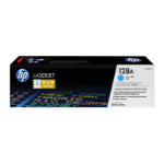 HP 128A Cyan Original LaserJet Toner Cartridge