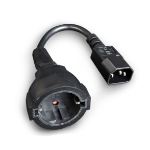 Gembird PC-SFC14M-01 electriciteitssnoer Zwart 0,15 m C14 stekker