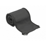 DeLOCK Woven Sleeve with zip fasterner heat-resistant 2 m x 35 mm black
