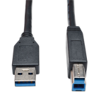 Tripp Lite U322-003-BK USB 3.0 SuperSpeed Device Cable (AB M/M) Black, 3 ft. (0.91 m)