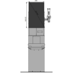 Ergonomic Solutions Kiosk base, center, top