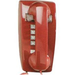 CORTELCO Basic Mini-Wall Telephone, Red