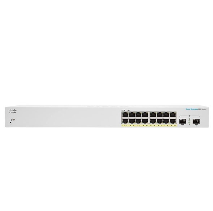 Image of Cisco CBS220-16P-2G Managed L2 Gigabit Ethernet (10/100/1000)...