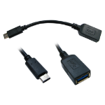 Cables Direct USB3C-951-50CM USB cable 0.5 m USB 3.2 Gen 1 (3.1 Gen 1) USB C USB A Black