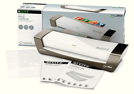 Leitz iLAM Office Laminator A4 Silver/White 72511084