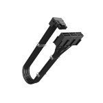 Akasa G-Nexus PX24 90 Degree 12VHPWR Cable, 12+4-pin to Three 8-Pin Adapter, Up to 600W of Power, 300mm