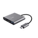 Trust Dalyx USB 3.2 Gen 1 (3.1 Gen 1) Type-C Aluminium, Black