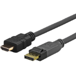 Vivolink PRODPHDMI15 video cable adapter 15 m DisplayPort HDMI Black