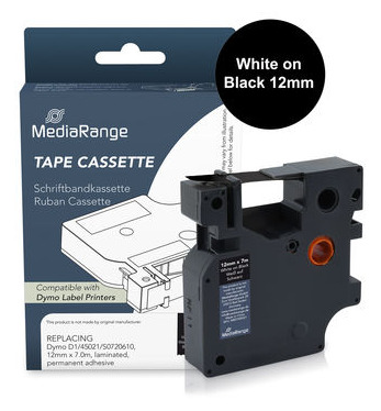 MediaRange Plastic tape cassette. for label printers using Dymo® D1/45