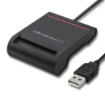 Qoltec 50642 magnetische kaart-lezer Zwart USB