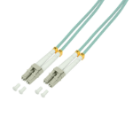 LogiLink FP3LC50 fibre optic cable 50 m 2x LC OM3 Turquoise