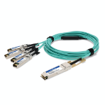 AddOn Networks 845420-B21-AO InfiniBand/fibre optic cable 275.6" (7 m) QSFP28 4x SFP28 AOC Aqua color