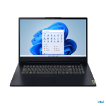 Lenovo IdeaPad 3 17IAU7 Intel® Core™ i3 i3-1215U Laptop 43.9 cm (17.3") HD+ 8 GB DDR4-SDRAM 128 GB SSD Wi-Fi 6 (802.11ax) Windows 11 Home in S mode Blue