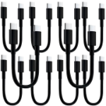 4XEM 4XUSBCUSBC30CMB10PK USB cable USB 2.0 11.8" (0.3 m) USB C Black