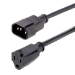 StarTech.com 1415R-3F-POWER-CORD power cable Black 39.4" (1 m) C14 coupler NEMA 5-15R