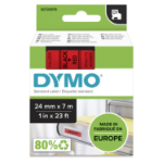 Dymo 53717/S0720970 DirectLabel-etikettes black on red 24mm x 7m for Dymo D1 6-24mm/400 Duo