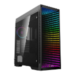 GAMEMAX Abyss ARGB Gaming Case w/ Tempered Glass Window E-ATX Infinity Mirror ARGB Front Rear RGB Fan ARGB PWM Hub LED Buttons Black