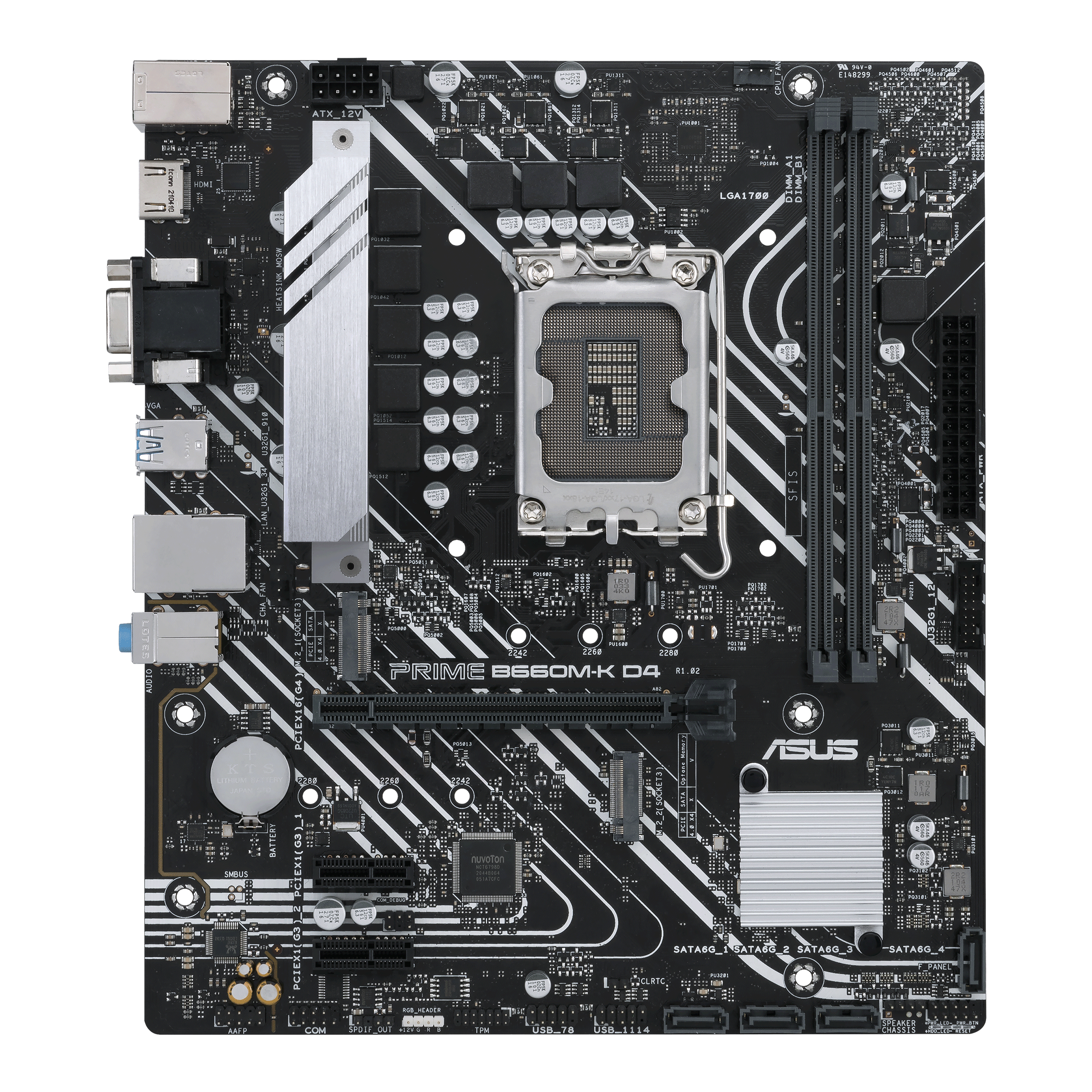 Image of ASUS PRIME B660M-K D4 Intel B660 LGA 1700 micro ATX