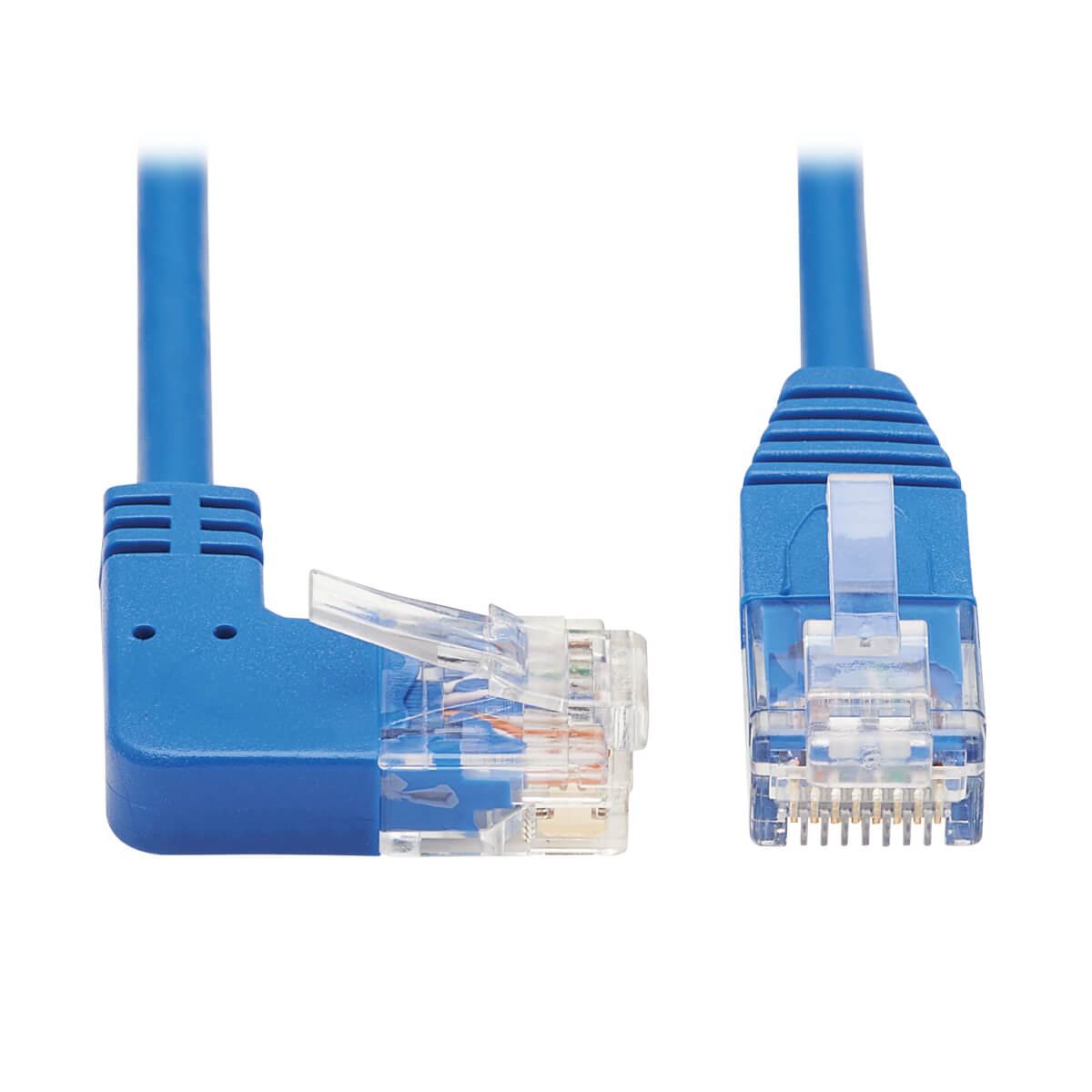Photos - Ethernet Cable TrippLite Tripp Lite N204-S15-BL-RA Right-Angle Cat6 Gigabit Molded Slim UTP Eth