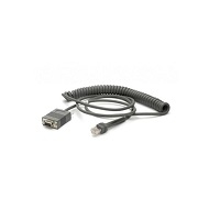 Image of Zebra CBA-RF2-C09ZAR serial cable Black 2.8 m RS232 DB9