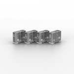 Lindy 40454 bloqueur de port Bloqueur de port + clé USB Type-A Blanc Acrylonitrile-Butadiène-Styrène (ABS) 5 pièce(s)