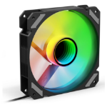 Sharkoon SHARK Mirror RGB PWM REVERSE Computer case Fan 12 cm Black 1 pc(s)