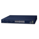 PLANET GS-4210-16T2S network switch Managed L2/L4 Gigabit Ethernet (10/100/1000) 1U Blue