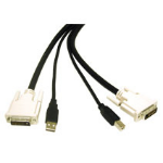 C2G 6ft DVI Dual Link/USB 2.0 KVM Cable DVI cable 70.9" (1.8 m) DVI-D Black