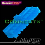 AC Ryan Connectx™ ATX20pin Female - UVBlue 100x Blue