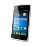 Acer Liquid Z200 10.2 cm (4") Dual SIM Android 4.4 3G Micro-USB 0.5 GB 4 GB 1300 mAh White