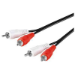 Microconnect AUDCC05 ljudkabel 0,5 m 2 x RCA Svart
