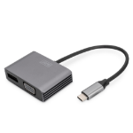 Digitus USB Type-Câ„¢ 4K 2-in-1 DisplayPort + VGA Graphics Adapter