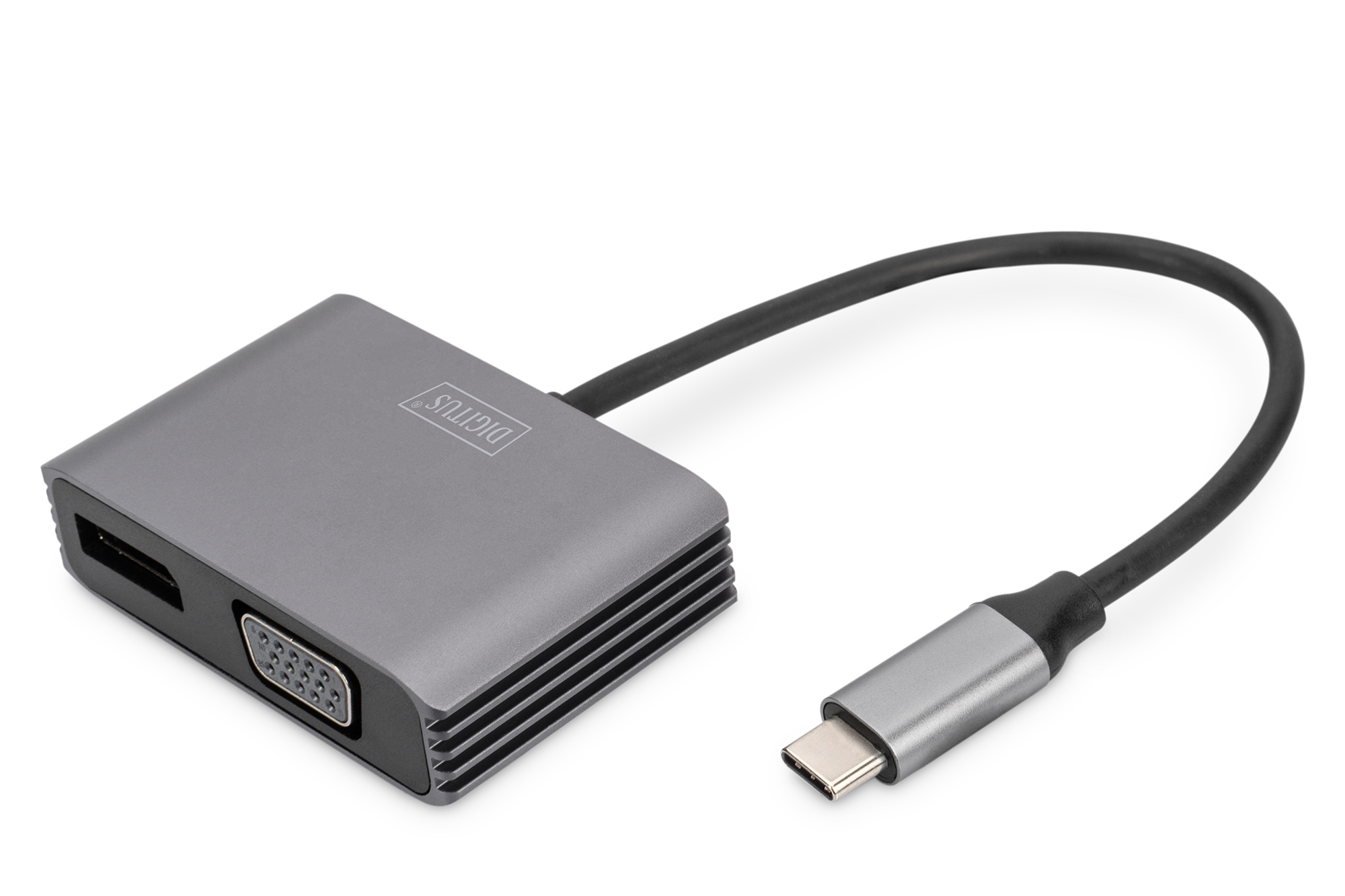 Image of Digitus USB Type-C 4K 2-in-1 DisplayPort + VGA Graphics Adapter