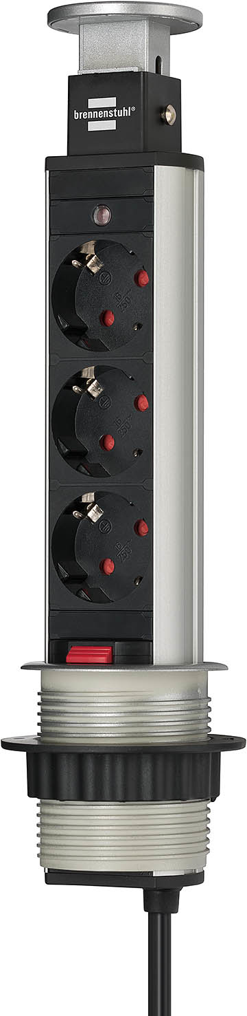 Image of Brennenstuhl 1396200003 power extension 2 m 3 AC outlet(s)...