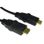 Cables Direct Swivel HDMI High Speed w/ Ethernet, 7m HDMI cable HDMI Type A (Standard) Black