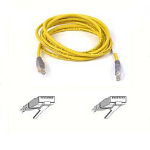Belkin F3X126B01M networking cable Yellow 1 m Cat5e