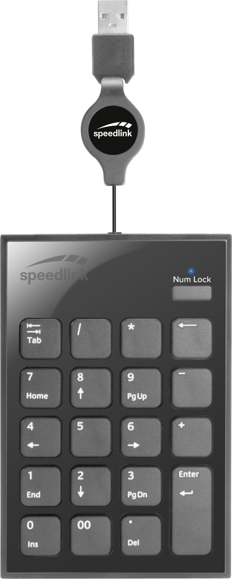 SPEEDLINK SL-640400-BK numeriskt tangentbord Bärbar dator USB Svart