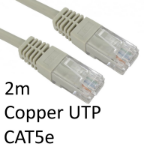 TARGET RJ45 (M) to RJ45 (M) CAT5e 2m Grey OEM Moulded Boot Copper UTP Network Cable