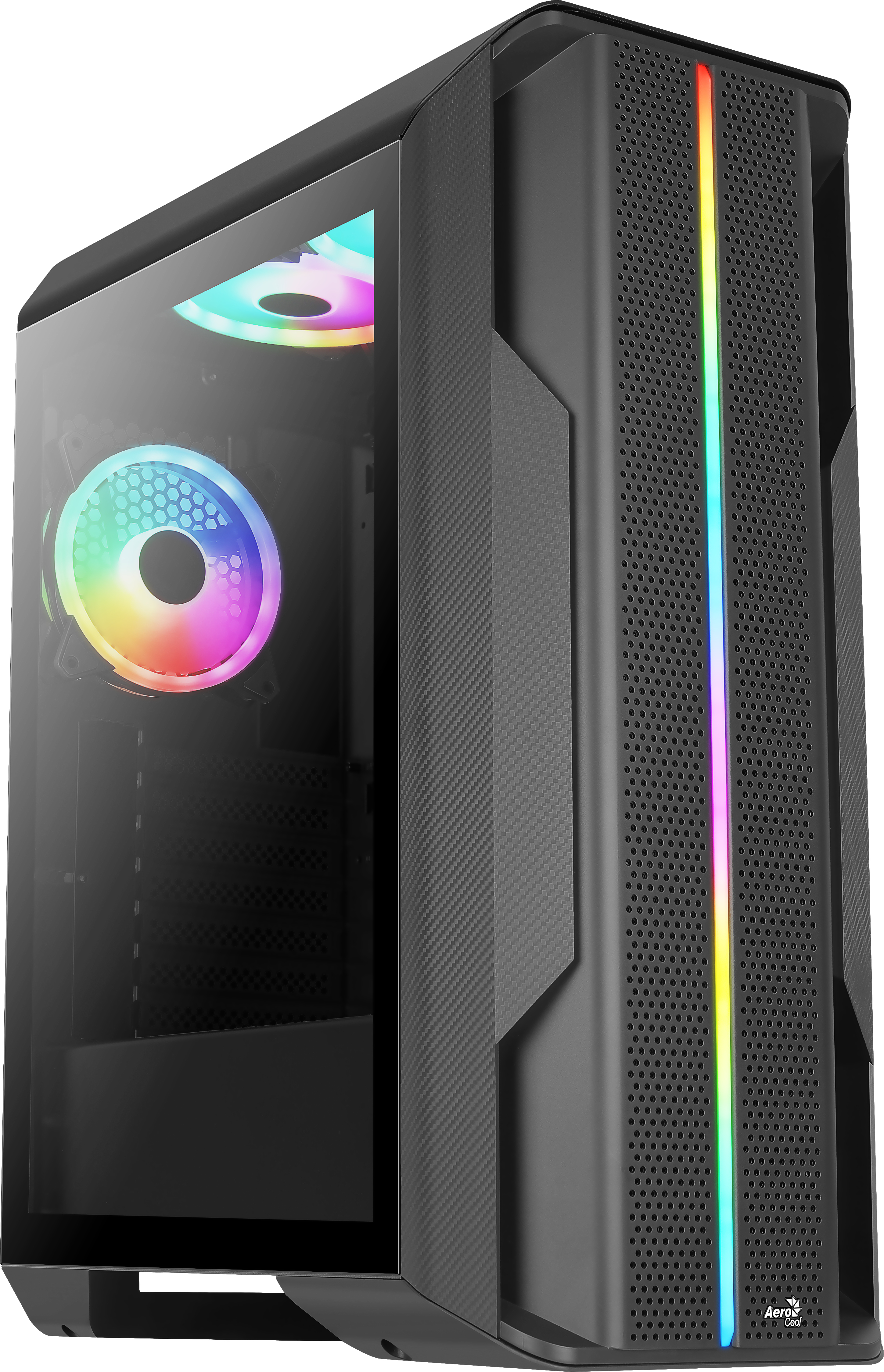 Image of Aerocool SPLINTER DUO ATX Gaming Case 3x ARGB 12cm Fans + Front Mesh