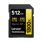 Lexar Professional 1800x 512 GB SDXC UHS-II Class 10