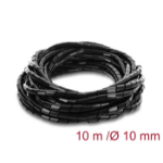 DeLOCK Spiral Hose 10 mm diameter 10 m black