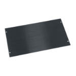 Middle Atlantic 6 RU Flat Blank Rack Panel, Black Brushed and Anodized Aluminum