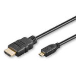 Microconnect HDM19191V2.0D HDMI cable 1 m HDMI Type D (Micro) HDMI Type A (Standard) Black