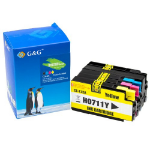 G&G 10436 inktcartridge 4 stuk(s) Compatibel Zwart, Cyaan, Geel, Magenta