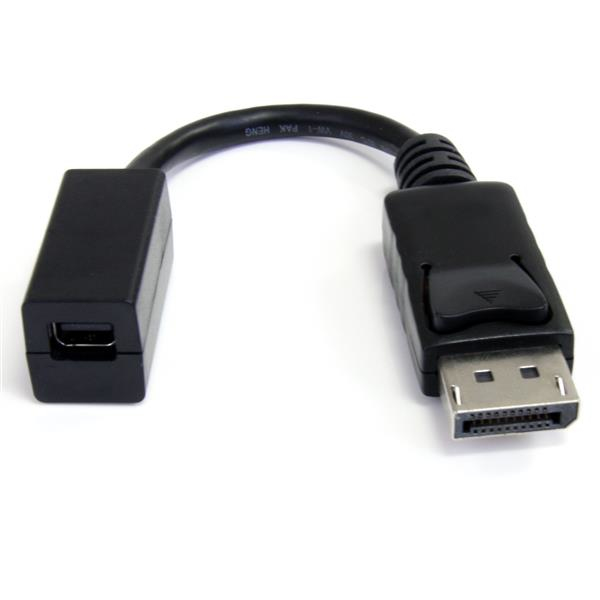 StarTech.com 6in (15cm) DisplayPort to Mini DisplayPort Cable - 4K x 2K UHD Video - DisplayPort Male to Mini DisplayPort Female Adapter Cable - DP Computer to mDP 1.2 Monitor Extension Cable