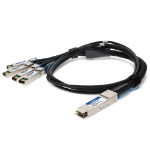 AddOn Networks DAC-Q28-4SFP28-25G-0-5M-AO InfiniBand/fibre optic cable 19.7" (0.5 m) QSFP28 4x SFP28 Black