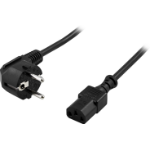 Deltaco DEL-111 power cable Black 5 m CEE7/7 IEC C13