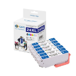 G&G 14072 inktcartridge 6 stuk(s) Compatibel Hoog (XL) rendement Zwart, Cyaan, Magenta, Geel, Lichtyaan, Lichtmagenta
